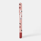 Fruchtmuster aus Polka dot cherry mit individuelle iPhone 16 Hülle (Linke Seite)