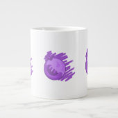 Fruchtmuster Blaubeeren und Creme Jumbo-Tasse (Vorderseite)