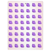 Fruchtmuster Blaubeeren und Creme Klemmbrett (Rückseite)