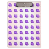 Fruchtmuster Blaubeeren und Creme Klemmbrett (Vorderseite)