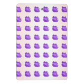 Fruchtmuster Blaubeeren und Creme Mini Klemmbrett (Rückseite)