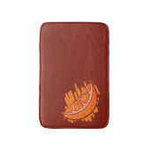 Fruchtmuster Blut Orange Badematte (Vorderseite Vertikal)