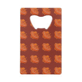 Fruchtmuster Blut Orange Geldbeutel Flaschenöffner (Rückseite)