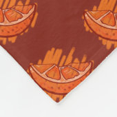Fruchtmuster Blut Orange Geschenke Fleecedecke (Ecke)