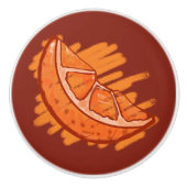 Fruchtmuster Blut Orange Geschenke Keramikknauf (Vorderseite)