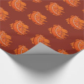Fruchtmuster Blut Orange Geschenkpapier (Ecke)