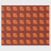 Fruchtmuster Blut Orange Geschenkpapier (Flach)