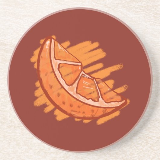 Fruchtmuster Blut Orange Getränkeuntersetzer (Vorne)