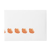 Fruchtmuster Blut Orange Rundum-Adressaufkleber (Vorderseite)