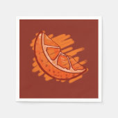 Fruchtmuster Blut Orange Serviette (Vorderseite)