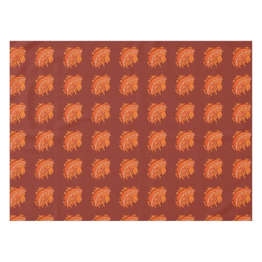 Fruchtmuster Blut Orange Tischdecke (Vorderseite (Horizontal))