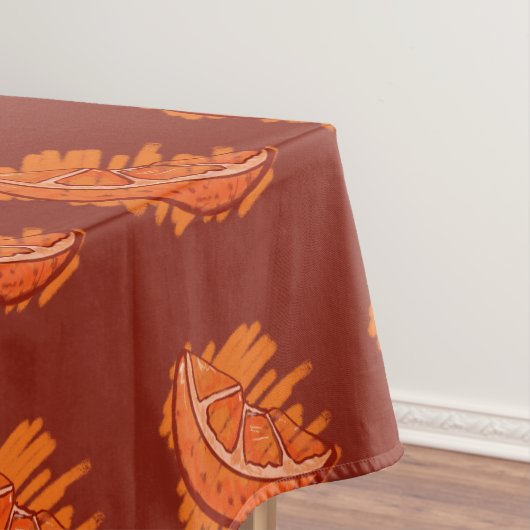 Fruchtmuster Blut Orange Tischdecke (Beispiel)