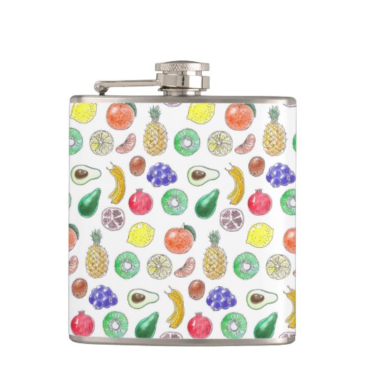 Fruchtmuster Flachmann (Vorderseite)