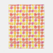 Fruchtmuster Fleecedecke (Vorderseite)