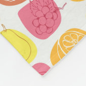 Fruchtmuster Fleecedecke (Ecke)