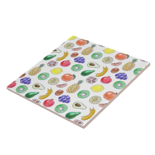 Fruchtmuster Fliese (Seite)