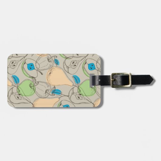 Fruchtmuster Gepäckanhänger (Vorderseite horizontal)