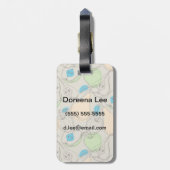 Fruchtmuster Gepäckanhänger (Rückseite vertikal)