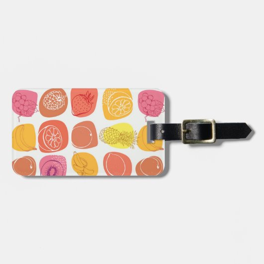 Fruchtmuster Gepäckanhänger (Vorderseite horizontal)