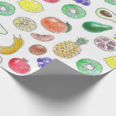 Fruchtmuster Geschenkpapier (Ecke)