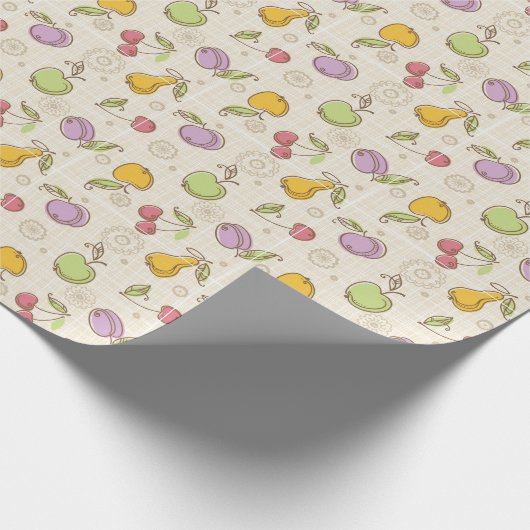 Fruchtmuster Geschenkpapier (Ecke)