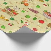 Fruchtmuster Geschenkpapier (Ecke)