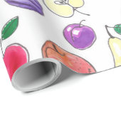 Fruchtmuster Geschenkpapier (Rolleneckpunkt)