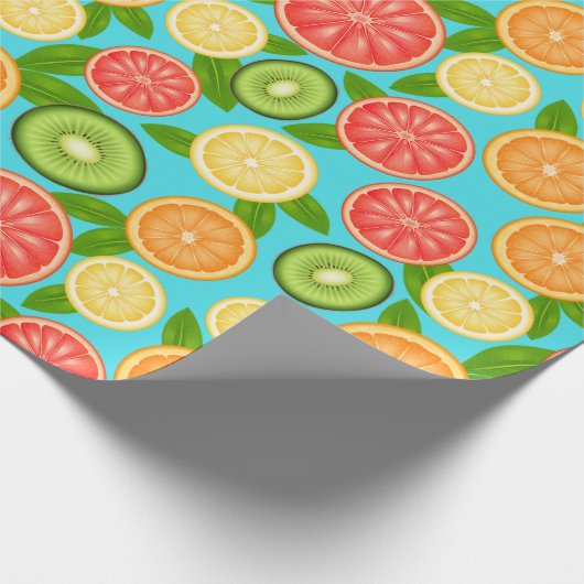 Fruchtmuster Geschenkpapier (Ecke)
