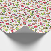 Fruchtmuster Geschenkpapier (Ecke)