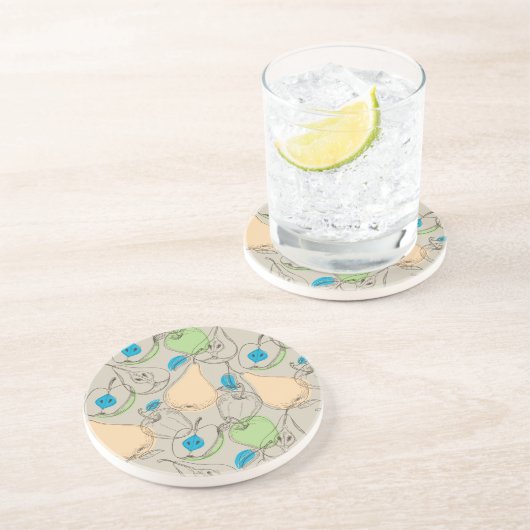 Fruchtmuster Getränkeuntersetzer (Seite)