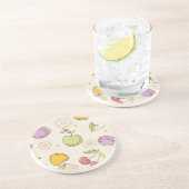 Fruchtmuster Getränkeuntersetzer (Seite)