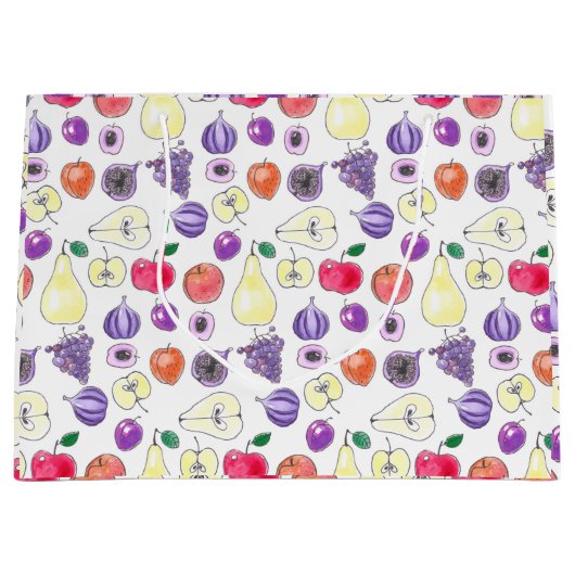 Fruchtmuster Große Geschenktüte (Vorderseite)