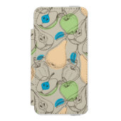 Fruchtmuster Incipio iPhone Geldbeutel-Hülle (Folio Vorderseite)