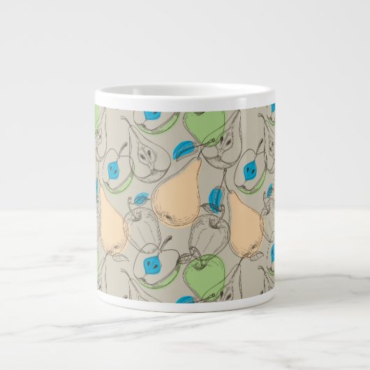 Fruchtmuster Jumbo-Tasse (Vorderseite)