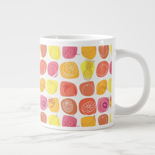 Fruchtmuster Jumbo-Tasse (Rechts)
