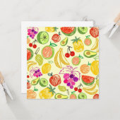 Fruchtmuster Karte (Vorderseite/Rückseite Beispiel)