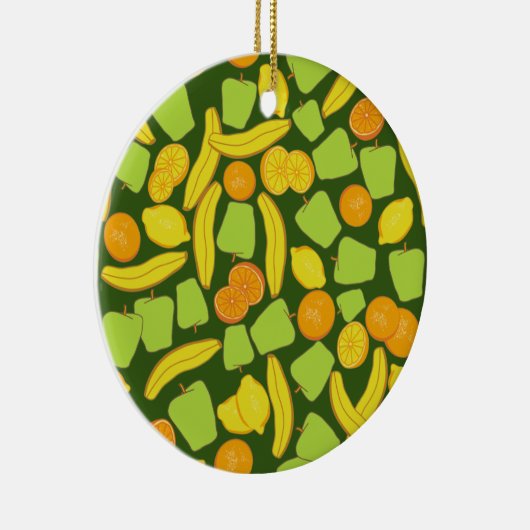 Fruchtmuster Keramik Ornament (Rechts)