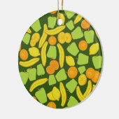 Fruchtmuster Keramik Ornament (Links)