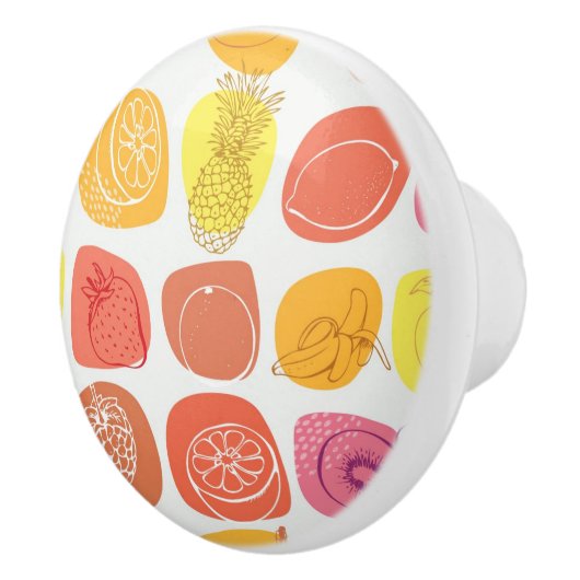 Fruchtmuster Keramikknauf (Rechts)