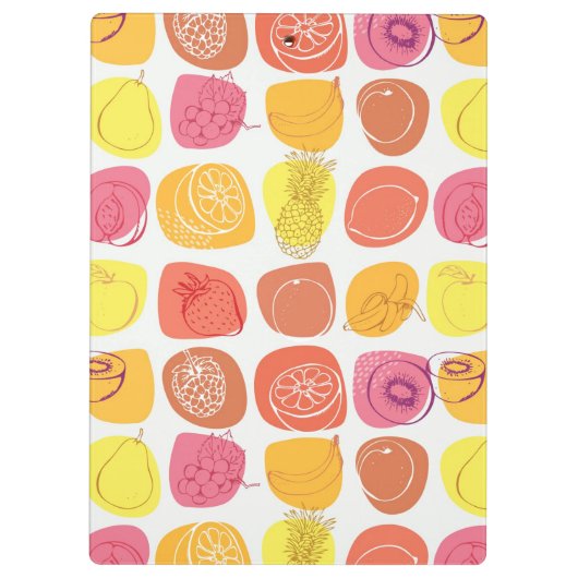 Fruchtmuster Klemmbrett (Rückseite)