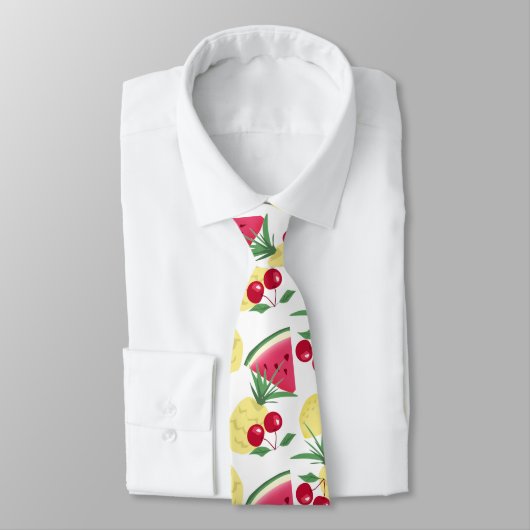 Fruchtmuster Krawatte (Gebunden)