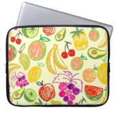 Fruchtmuster Laptopschutzhülle (Vorderseite)