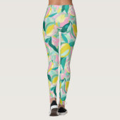Fruchtmuster  |  Lebendige Zitrusfrüchte Leggings (Rückseite)