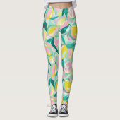 Fruchtmuster  |  Lebendige Zitrusfrüchte Leggings (Vorderseite)