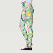 Fruchtmuster  |  Lebendige Zitrusfrüchte Leggings (Links)