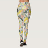 Fruchtmuster  |  Lebendige Zitrusfrüchte Leggings (Rückseite)