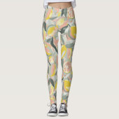 Fruchtmuster  |  Lebendige Zitrusfrüchte Leggings (Vorderseite)