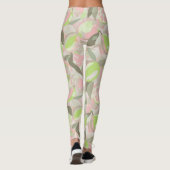 Fruchtmuster  |  Lebendige Zitrusfrüchte Leggings (Rückseite)