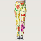 Fruchtmuster Leggings (Vorderseite)