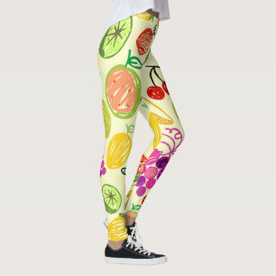 Fruchtmuster Leggings